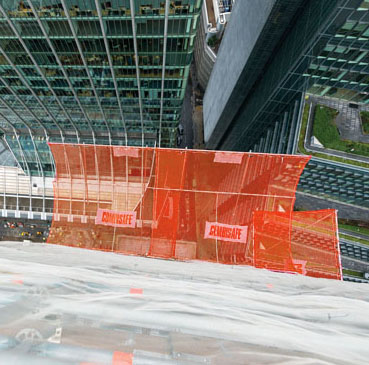 Combisafe Milton Court, UK, Safety Net Fan, SNF, 2012, Connect Scaffolding